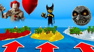 Minecraft DO NOT CHOOSE THE WRONG ISLAND PENNYWISE LUNAR MOON BENDY PS4XboxOnePEMCPE [upl. by Veradi]