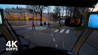 Driving into the sunset 🌇  🚊 HTM Line 1615  🇳🇱 The Hague  4K Tram Cabview  Siemens Avenio [upl. by Mcquade]