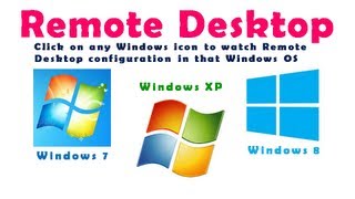 ✅ How to configure Remote Desktop Connection in Windows 8 Windows 7 Windows Xp in Hindi [upl. by Aihsenod906]