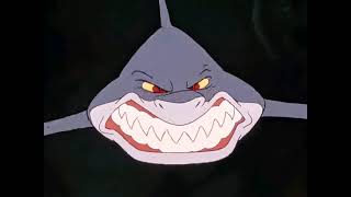 Walt Disney Little Mermaid 1989 voice Frank Welker as Glut The Shark [upl. by Llerrehc164]