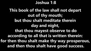 06 Joshua 18 This book of the law shall not depart out of thy mouth KJV ♩♫ [upl. by Yenar]