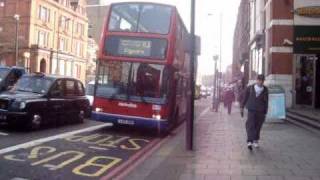 Londyn  Linia 13  Aldwych  Golders Green Station  Scania OmniDekka  22 [upl. by Niletac]