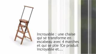 Chaise  Escabeau en bois  vivremieuxcom [upl. by Torp]