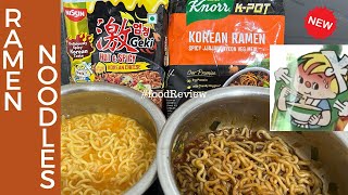 Nissin Geki’s Korean Cheese flavour noodles and Knorr korean Ramen noodles review  recipe food [upl. by Stedt]