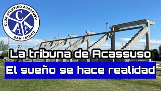 La TRIBUNA de ACASSUSO cada vez MAS CERCA  Este es el gran avance de la esperada construcción [upl. by Bullen]