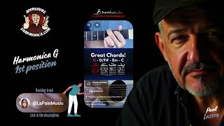 Improv on great chords  LapainMusic  Harmonica G [upl. by Needan]