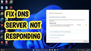 Fix DNS Server Not Responding on Windows 1110 EASY [upl. by Ennagroeg]