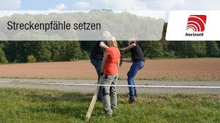 Weidezaun  Zaunpfähle setzen Festzaun [upl. by Rehotsirhc583]