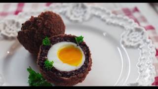 Clonakilty Blackpudding Scotch Eggs Recipe Video UK [upl. by Cy]