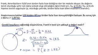 zTablosuna Göre P Değeri Hesaplama Matematik İstatistik ve Olasılık [upl. by Finstad]