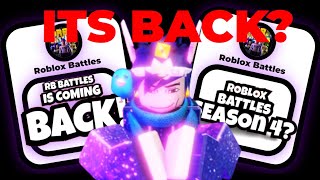 RB BATTLES SEASON 4 IS COMING MY REACTION roblox [upl. by Glynis]