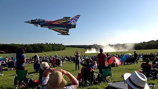 RAF Typhoon first public display 2023 UK Midland Air Festival [upl. by Eenaffit]