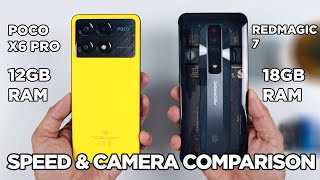 POCO X6 Pro vs REDMAGIC 7 SPEED TEST amp CAMERA Comparison  Zeibiz [upl. by Saraann]