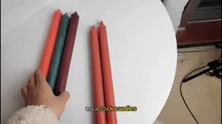 Share Aoyin Colored Stick Candles candles [upl. by Ragnar]