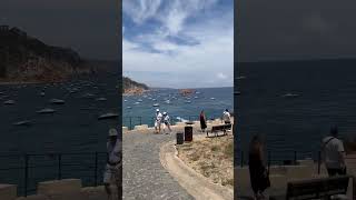 Stunning panoramic view across the Mediterranean Sea tossademarsolotraveltravelspain travel [upl. by Ecinereb]