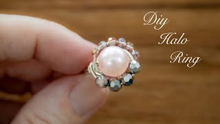 How to make ￼wire halo ring [upl. by Maccarthy9]