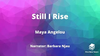 quotStill I Risequot by Maya Angelou Poetry Analysis amp Annotations IGCSE English  Narrator Barbara Njau [upl. by Nolahs]