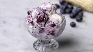 Sweet Corn and Blueberry Swirl Ice Cream [upl. by Enohpets]