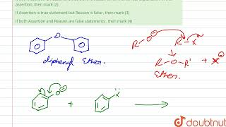 A  Diphenyl ether is prepared by Williamson synthesis  R This reaction generally proceed by S [upl. by Norod]