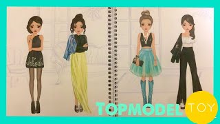 TOP MODEL dress me up stickerGirls dress sticker PART 2 [upl. by Colas]