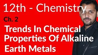 Fsc Chemistry book 2  Trends in Chemical Properties Of Alkaline Earth Metals  12th Class Chemistry [upl. by Hollis]