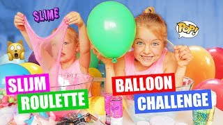 SLIJM ROULETTE BALLOON CHALLENGE Squishies In Slijm Mixen ♥DeZoeteZusjes♥ [upl. by Tnilf]