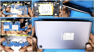 Samsung t220 disassembly  samsung Galaxy a7 tab lite disassembly  how to open back panel [upl. by Nosyla]