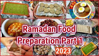 Ramadan Food Preparation Part 1 🌙 Ramadan 2023  Pre Ramadan Preparation food ideas  Make amp Freeze [upl. by Elna]