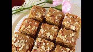 Eggless Whole Wheat Jaggery Cake Recipe  Healthy Atta Cake without sugar [upl. by Ecirtam]