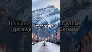 Winter In Banff Canada 🇨🇦🏔️ banff banffnationalpark canadianrockies mountains canada fyp [upl. by Betti]