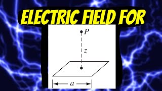 Griffiths Electrodynamics 24 Electric Field Above Center of Square Loop DETAILED SOLUTION [upl. by Aelam436]