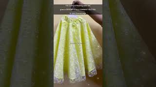 Baby girl skirt cutting easy method shorts diy cuttingskils cuttingandstitching skirttutorial [upl. by Hornstein]