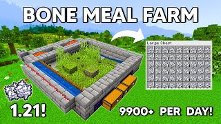 Minecraft EASY Bone Meal FARM FOR ANY WORLD Tutorial 121 [upl. by Hadik]