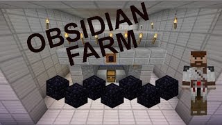 ماين كرافت quot شرح صنع مصنع الأوبسيديان quot Minecraft Obsidian Farm [upl. by Hutson]