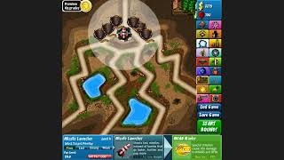 Bloons Tower Defense 4 Track 9  Expert  Hard  No Lives Lost [upl. by Langelo759]