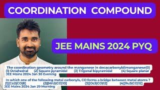 The coordination geometry around the manganese in decacarbonyldimanganese0 by Chemwarriors [upl. by Bibbye505]