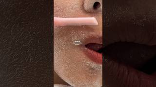 Hair identifier spray for peach fuzz  face shaving asmr [upl. by Guzel566]