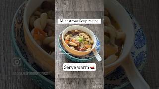 Minestrone soup recipe  Quick and healthy onepot vegetarian meal youtube youtubeshorts shor [upl. by Giamo]