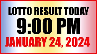 Lotto Result Today 9pm Draw January 24 2024 Swertres Ez2 Pcso [upl. by Almap]