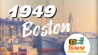 Boston 1949  16mm COLOR Film [upl. by Korney]