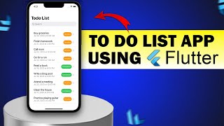 TODO List App Using Flutter  New Flutter Project [upl. by Dysart]