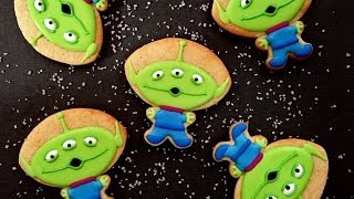 How To Decorate Toy Story Alien Cookies Collaboration With Cakes By ChoppA [upl. by Orihakat]