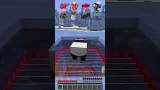 Ice Laser Pit vs Different Mobs shorts meme minecraft [upl. by Ludeman]