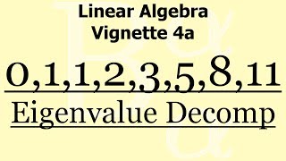 Linear Algebra Vignette 4a Fibonacci Numbers  Review Of The Eigenvalue Decomposition [upl. by Aynas]