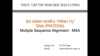 So sánh nhiều trình tự sinh học  ClustalX  BioEdit P1 [upl. by Allista]