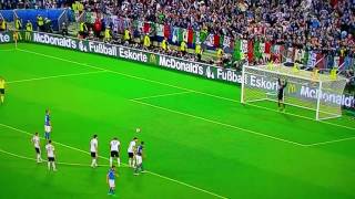 Europei 2016  Italia 6 vs Germania 7  Il gol di Bonucci [upl. by Pomeroy]