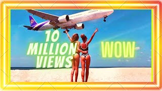 Boeing Plane Landing and Take Off Footage at Maho Beach St Maarten Aviation Airplane [upl. by Reinhold935]