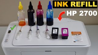 HP DeskJet 2700 Ink Refill  How To Refill Black amp Colour Ink Cartridges For printing [upl. by Calysta]