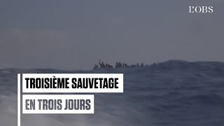 En trois jours lOcean Viking a sauvé 251 migrants en Méditerrannée [upl. by Bish877]