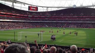 arsenal v spurs crowd reaction to adebayor scoring [upl. by Aridatha585]